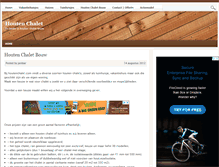 Tablet Screenshot of houtenchalet.com